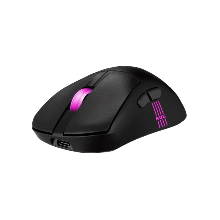 Безжична геймърска мишка ASUS ROG Keris II Origin, 42000 dpi, 5 програмируеми бутона, Black - 90MP04A0-BMUA00 - 2