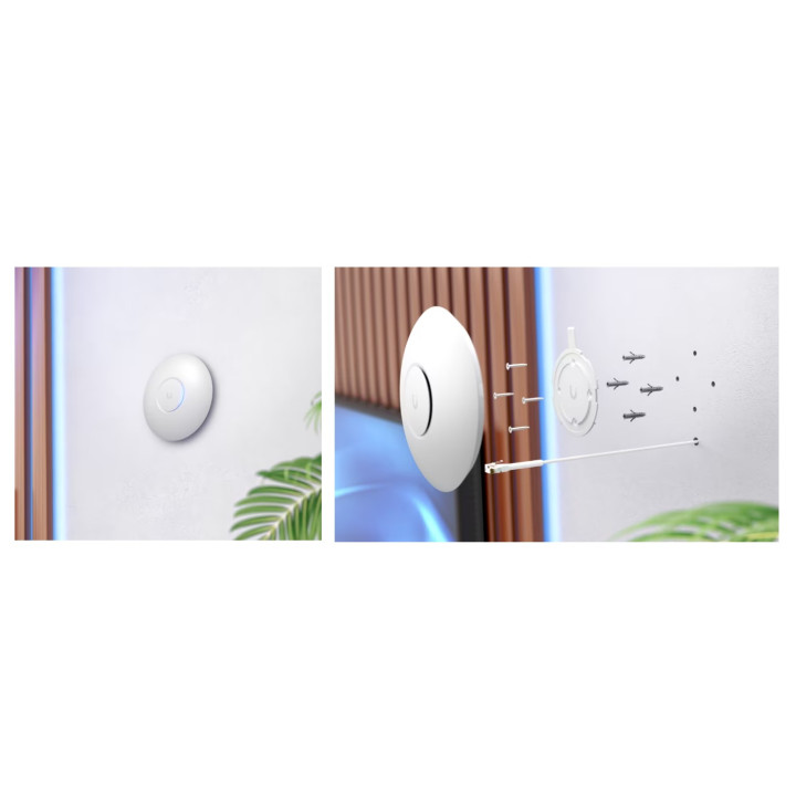 Точка за достъп Ubiquiti U7 Lite, 5 GHz, 1x 1/2.5 GbE RJ45 порт, вътрешен монтаж - U7-Lite - 2