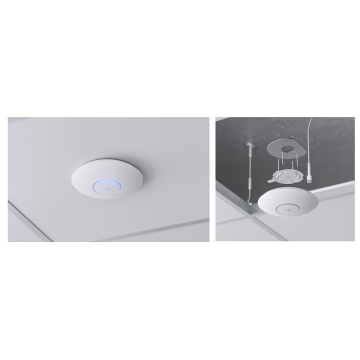 Точка за достъп Ubiquiti U7 Lite, 5 GHz, 1x 1/2.5 GbE RJ45 порт, вътрешен монтаж - U7-Lite - 3