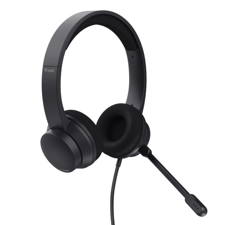 Слушалки TRUST Ayda, USB свързване, ENC микрофон, шумопотискане - 25089 - 2