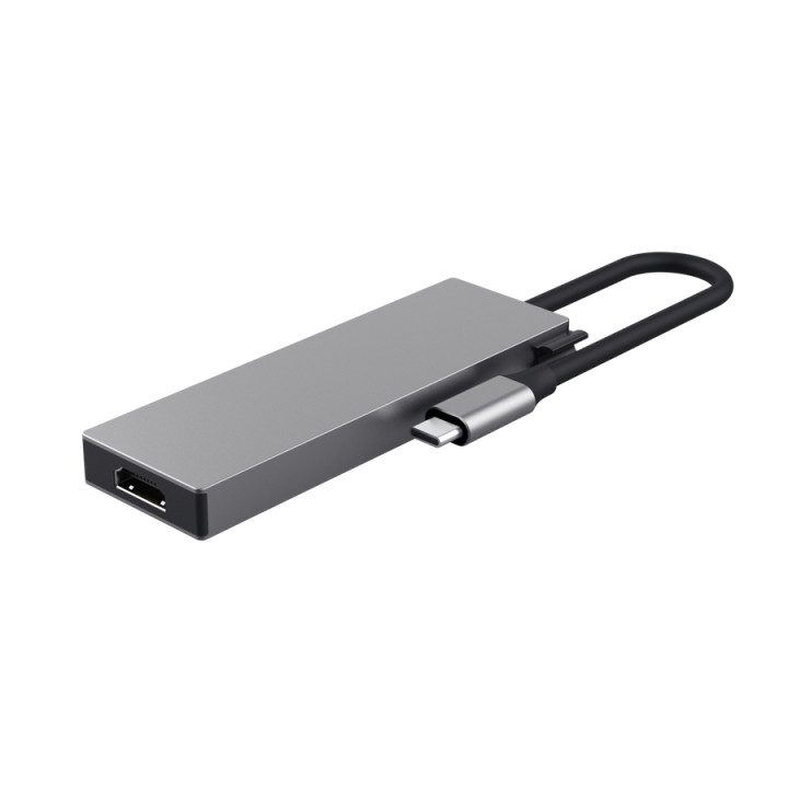 Докинг станция TRUST Dalyx, 5-портов мултипорт хъб (2x USB-A, 2x USB-C, HDMI) - 26062 - 3