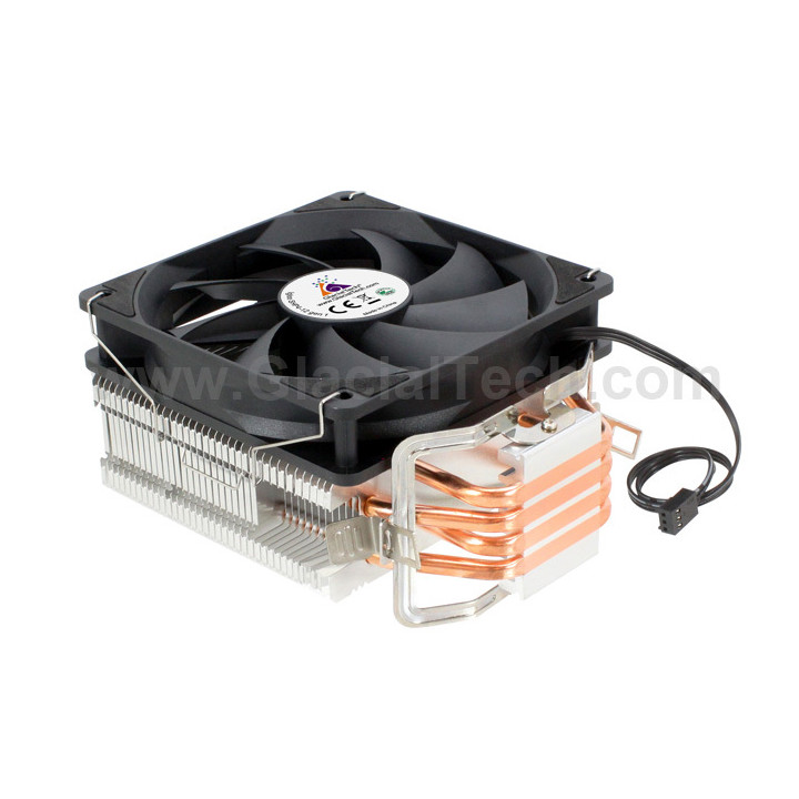 Охладител за процесор GLACIAL TECH Igloo SHP4-12 G1, 120mm PWM вентилатор, Intel LGA1700/1851/1200/115X и AMD AM4/AM5 - SHP4-12 
