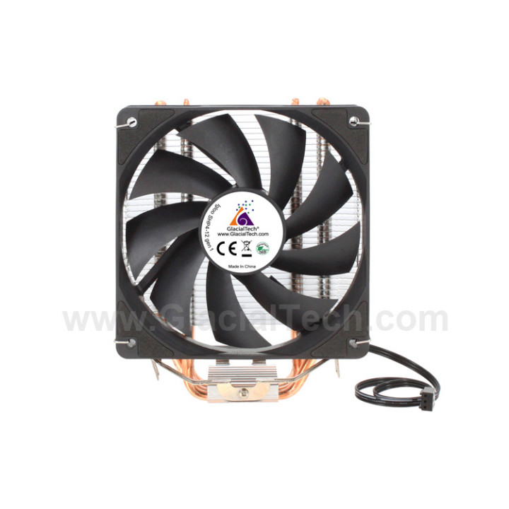 Охладител за процесор GLACIAL TECH Igloo SHP4-12 G1, 120mm PWM вентилатор, Intel LGA1700/1851/1200/115X и AMD AM4/AM5 - SHP4-12 