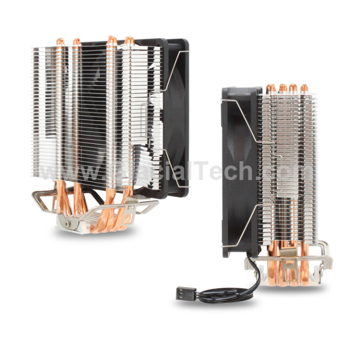 Охладител за процесор GLACIAL TECH Igloo SHP4-12 G1, 120mm PWM вентилатор, Intel LGA1700/1851/1200/115X и AMD AM4/AM5 - SHP4-12 