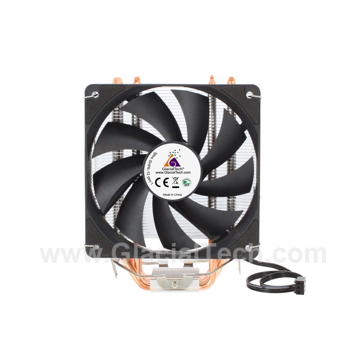 Охладител за процесор GLACIAL TECH Igloo SHP6-12 G1, 120mm вентилатор, PWM 2200 RPM, 82.81 CFM, 39 dB(A) - 2