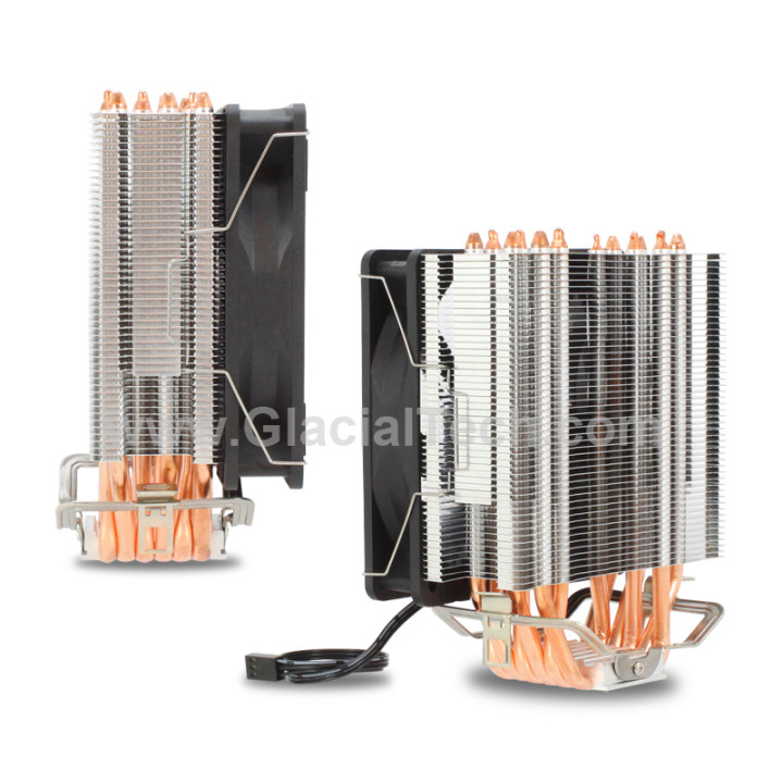 Охладител за процесор GLACIAL TECH Igloo SHP6-12 G1, 120mm вентилатор, PWM 2200 RPM, 82.81 CFM, 39 dB(A) - 3