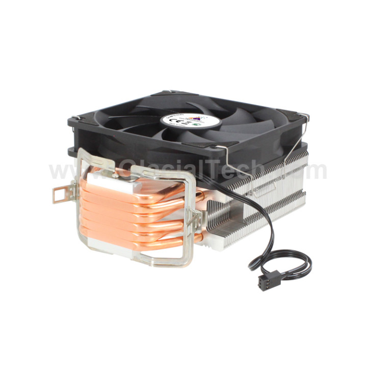 Охладител за процесор GLACIAL TECH Igloo SHP6-12 G1, 120mm вентилатор, PWM 2200 RPM, 82.81 CFM, 39 dB(A) - 4