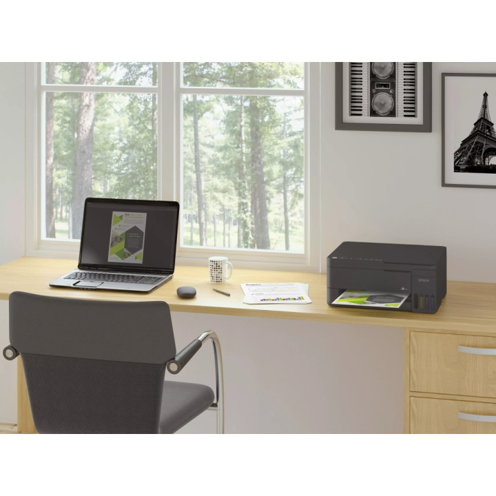 Мастилоструйно многофункционално устройство Epson EcoTank L3352, 3.7cm цветен LCD екран, Print/Copy/Scan, WiFi - C11CL62426 - 10