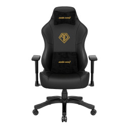 Геймърски стол Anda Seat Phantom 3, L, Черен, PVC кожа, 100kg капацитет, Ергономичен дизайн - AD18Y-06-B-PV/C - 1