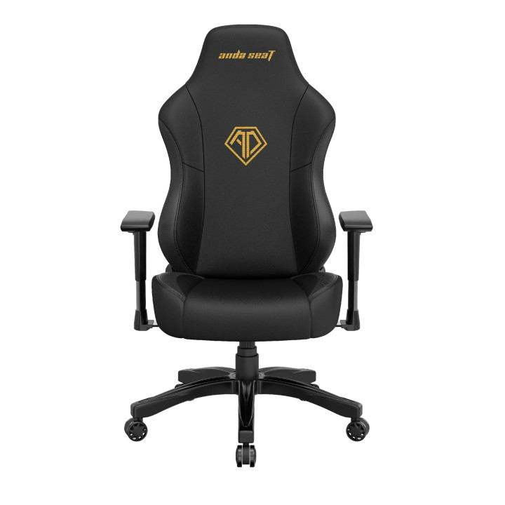 Геймърски стол Anda Seat Phantom 3, L, Черен, PVC кожа, 100kg капацитет, Ергономичен дизайн - AD18Y-06-B-PV/C - 2