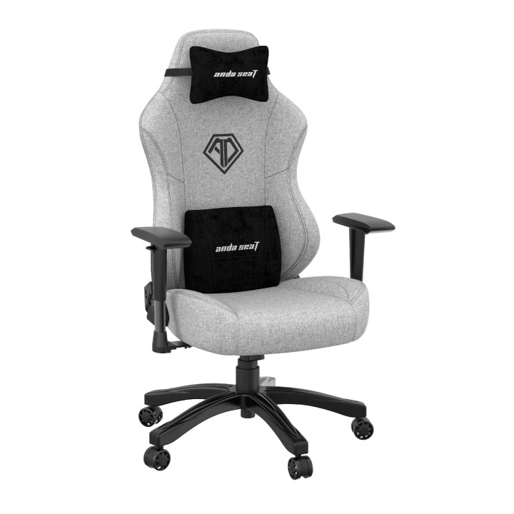 Геймърски стол Anda Seat Phantom 3, L, Текстил, Сив - AD18Y-06-G-F - 2