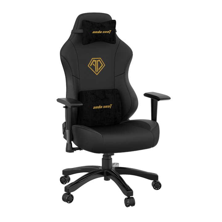 Геймърски стол Anda Seat Phantom 3, L, Черен, PVC кожа, 100kg капацитет, Ергономичен дизайн - AD18Y-06-B-PV/C - 10