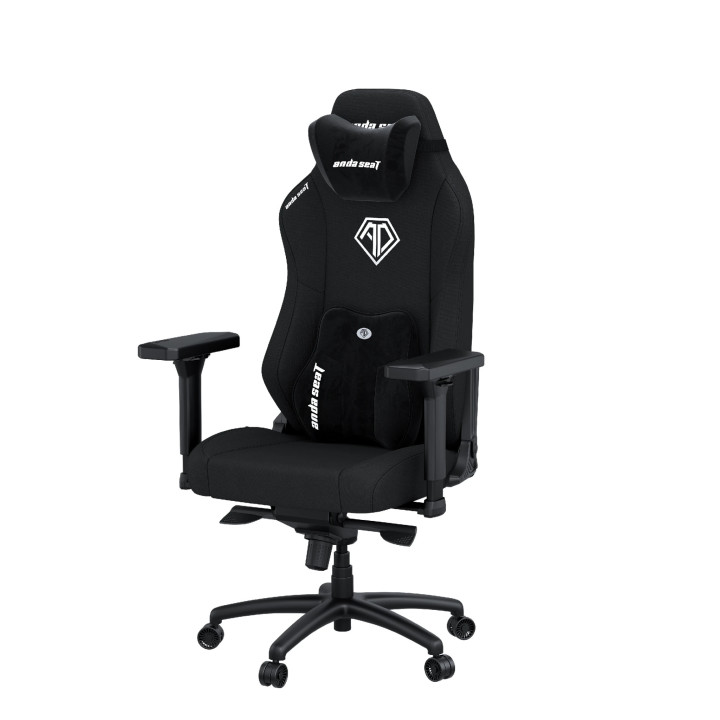 Геймърски стол Anda Seat Phantom 3 XL, Текстил Черен, XL размер, 150kg, 4D подлакътници - AD18XL-52-B-F - 6
