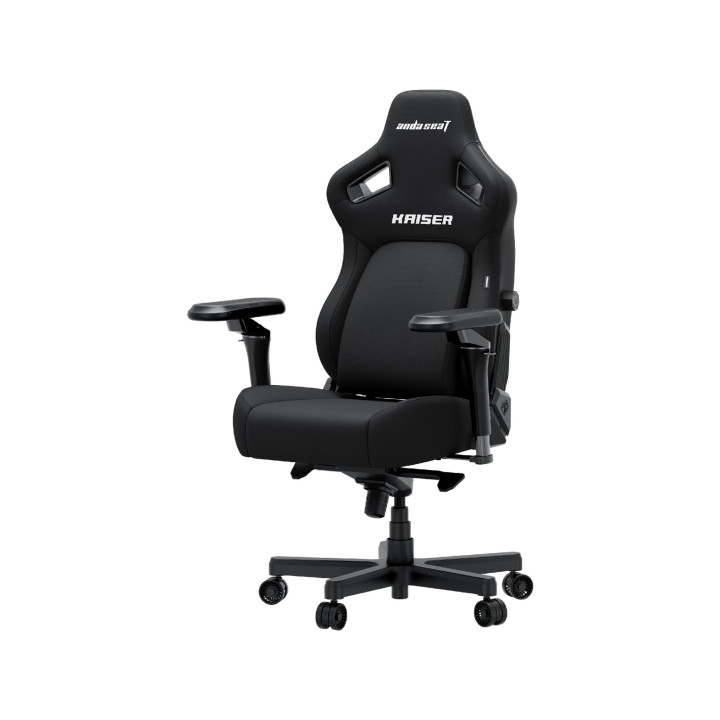 Геймърски стол Anda Seat Kaiser 4 V2, XL, Текстил, Черен, 6D подлактъници, 180kg - AD12YDDC-XLL-20-B-CF-03 - 6