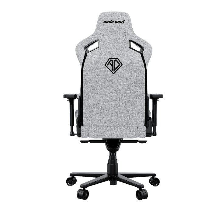 Геймърски стол Anda Seat Kaiser 2 Pro, XL, Сив текстил, 150kg товароносимост, 4D подлакътници, със възглавници за глава и кръст 