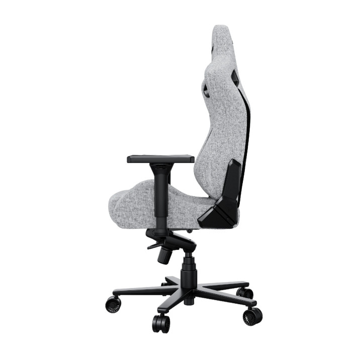Геймърски стол Anda Seat Kaiser 2 Pro, XL, Сив текстил, 150kg товароносимост, 4D подлакътници, със възглавници за глава и кръст 