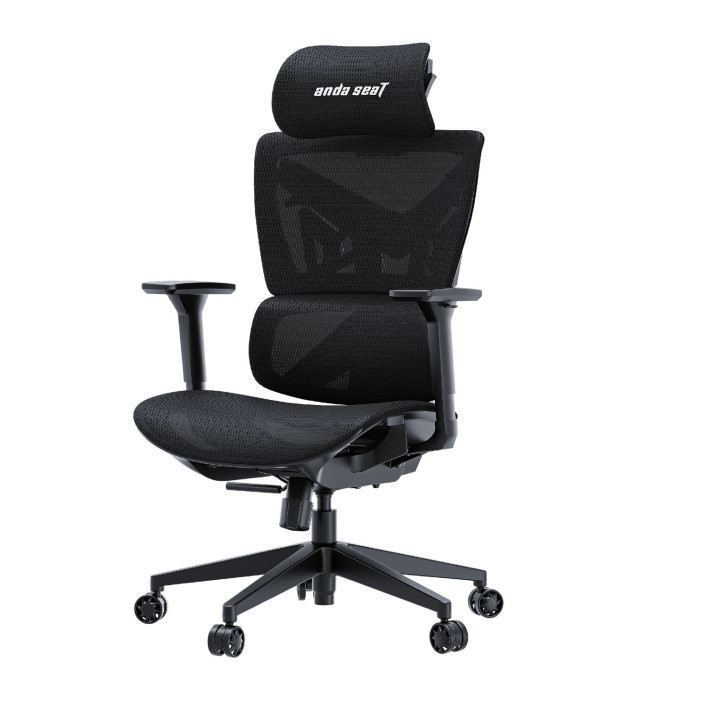 Геймърски стол Anda Seat X-Air Mega, XL, Черен текстил, Mesh дизайн - AD-WY-01-BBB - 9