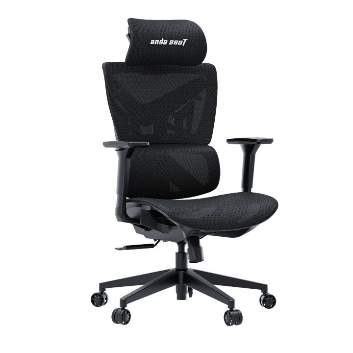 Геймърски стол Anda Seat X-Air Mega, XL, Черен текстил, Mesh дизайн - AD-WY-01-BBB - 10