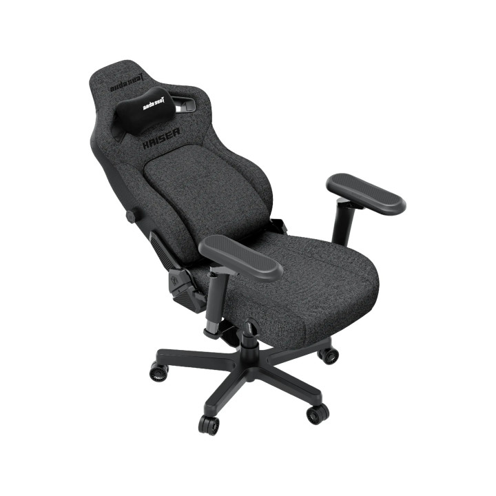 Геймърски стол Anda Seat Kaiser 4 V2, L размер, текстил, тъмносив, 120 kg макс. тегло - AD12YDDC-L-20-GB-CF-03 - 10