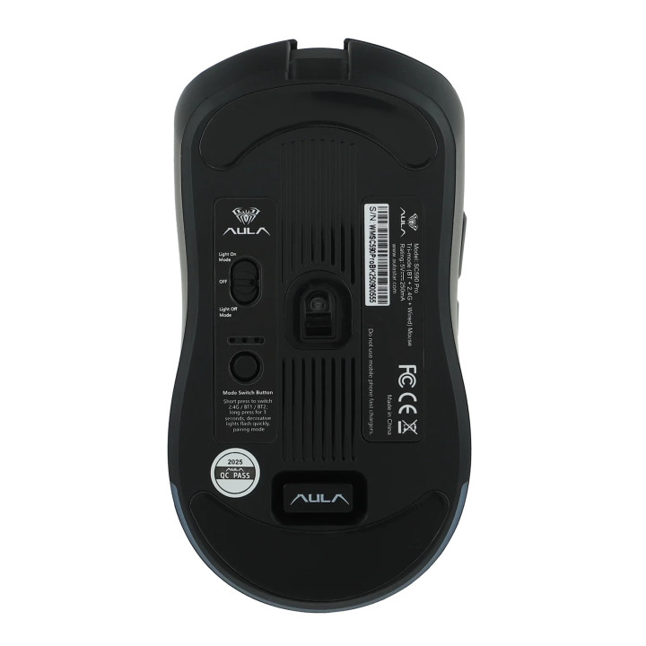Безжична геймърска мишка Aula SC590 PRO, 20000 DPI, PAW3311 сензор, 6 програмируеми бутона, Черна - SC590-PRO-BK - 7