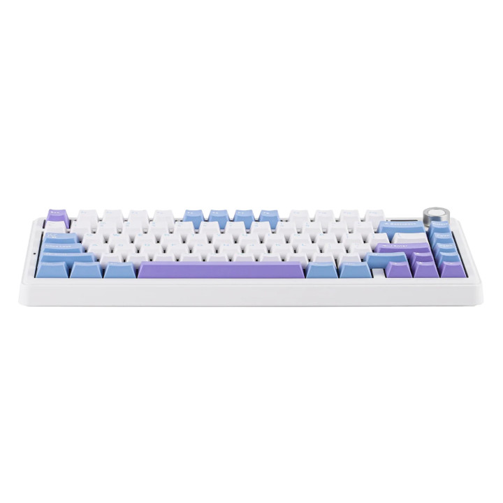 Bluetooth механична геймърска клавиатура Aula F75 MAX, 75%, Reaper Switch Linear, RGB подсветка, 4000mAh батерия - F75MAX-WBP-RS