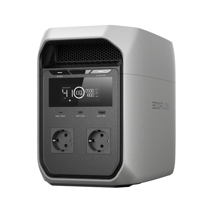 Преносима електростанция Ecoflow DELTA 3 CLASSIC, 1024Wh, 1800W (2400W X-Boost), LiFePO4 - EFDELTA3C-EU-CBox-L - 1