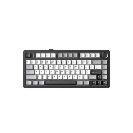 Bluetooth механична геймърска клавиатура Aula F75HE, 75% 80 клавиша, Magnetic Linear Black King, RGB подсветка, 4000mAh батерия 