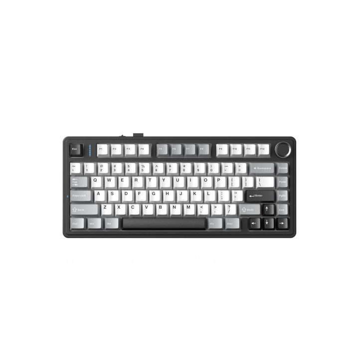 Bluetooth механична геймърска клавиатура Aula F75HE, 75% 80 клавиша, Magnetic Linear Black King, RGB подсветка, 4000mAh батерия 