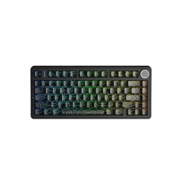 Bluetooth механична геймърска клавиатура Aula F75HE, 75%, Magnetic Linear Black King - F75-HE-BKS-BC - 1