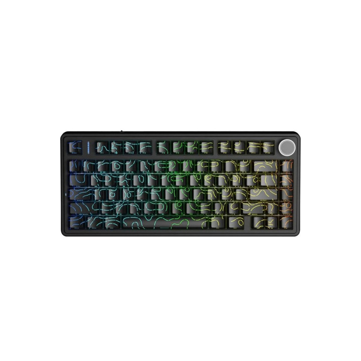 Bluetooth механична геймърска клавиатура Aula F75HE, 75%, Magnetic Linear Black King - F75-HE-BKS-BC - 1