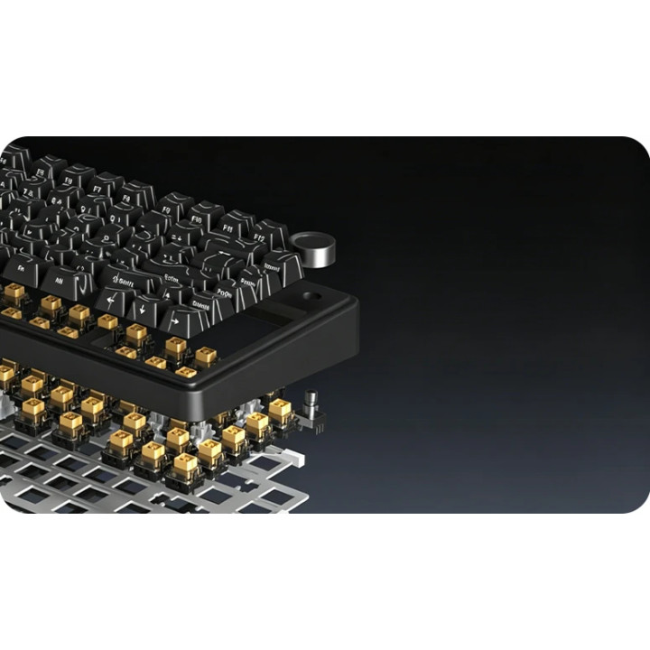 Bluetooth механична геймърска клавиатура Aula F75HE, 75%, Magnetic Linear Black King - F75-HE-BKS-BC - 4
