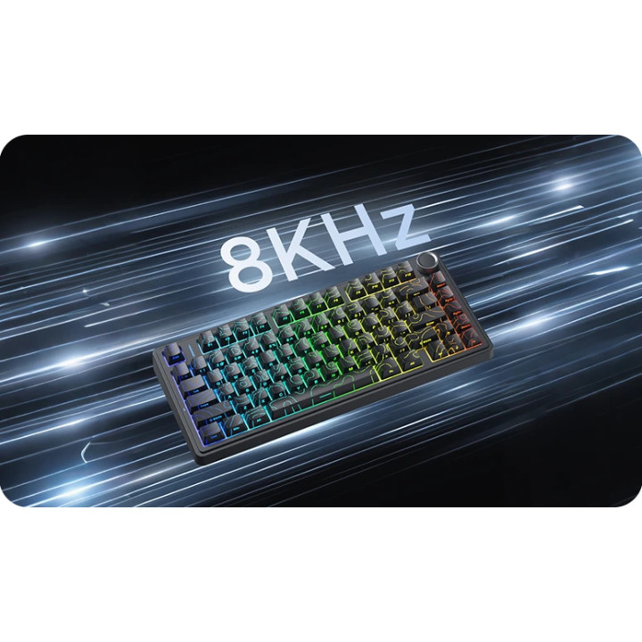 Bluetooth механична геймърска клавиатура Aula F75HE, 75%, Magnetic Linear Black King - F75-HE-BKS-BC - 8