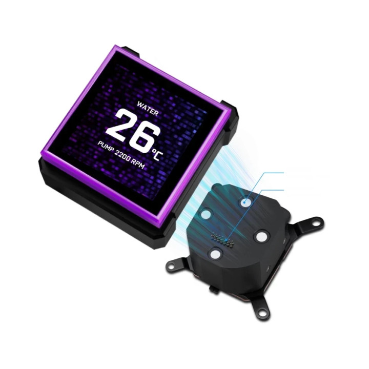 Водно охлаждане за процесор Lian Li HydroShift II LCD-S 360TL, 3.4" IPS LCD, AM4/AM5/LGA1700/LGA1851 - G89.GHS2LCDS36TB.00 - 12