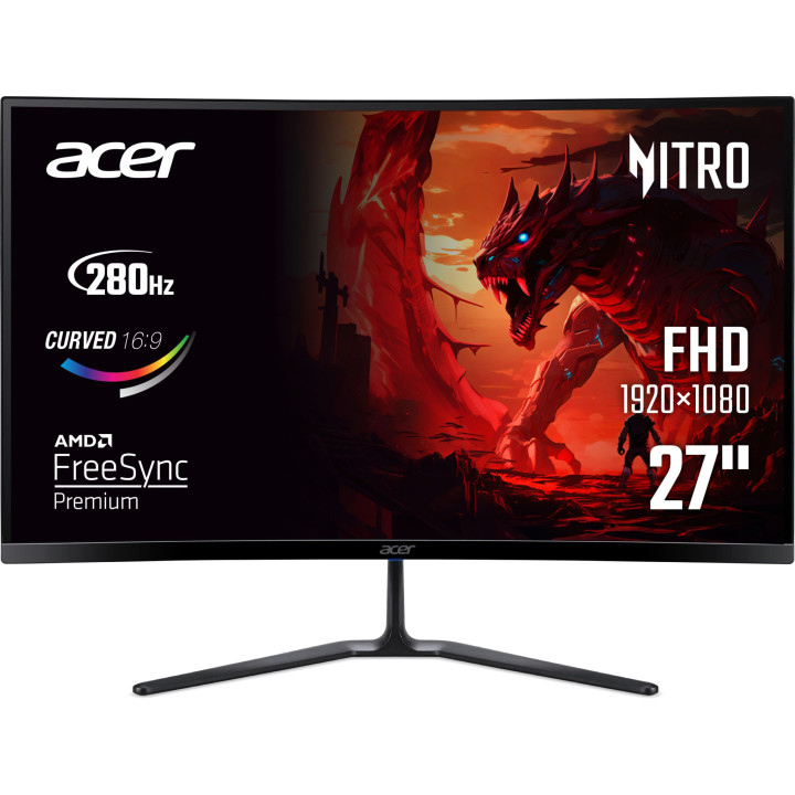 Монитор ACER Nitro ED270ZBMIIPX, 27" FHD 280Hz VA 1ms Curved - UM.HE0EE.Z01 - 1