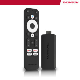 Streaming стик Thomson 4K UHD, 4K (3840 x 2160), Quad-Core Cortex-A35 2GHz, ARM Mali-G31 MP2, 2GB RAM, 8GB Flash, Google TV - 1