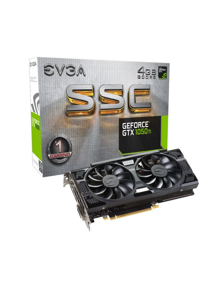 Видео карта EVGA Nvidia GeForce GTX 1050 Ti SSC GAMING 4GB GDDR5