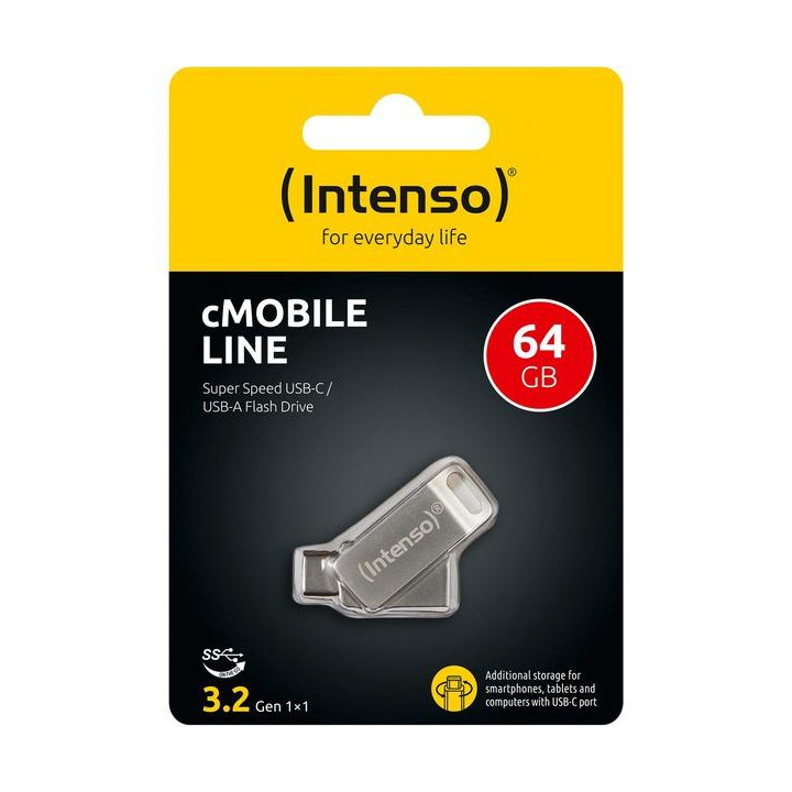 USB флаш памет Intenso cMobile Line, 64GB USB 3.1 Gen 1 - 3536490 - 6