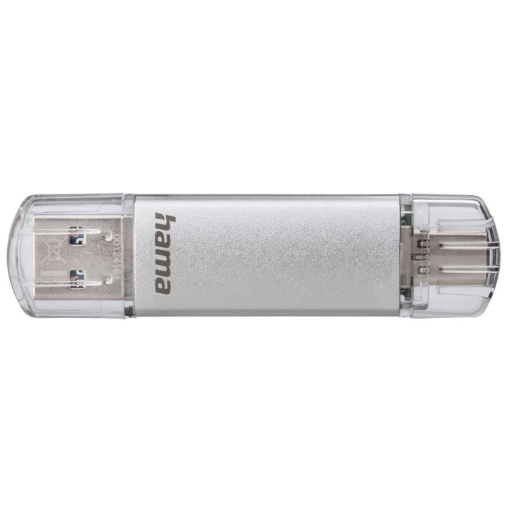 USB памет HAMA Laeta, 32GB USB 3.1, USB-A/USB-C, 40MB/s, сребрист - HAMA-124162 - 3