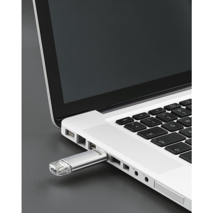 USB памет HAMA Laeta, 32GB USB 3.1, USB-A/USB-C, 40MB/s, сребрист - HAMA-124162 - 5
