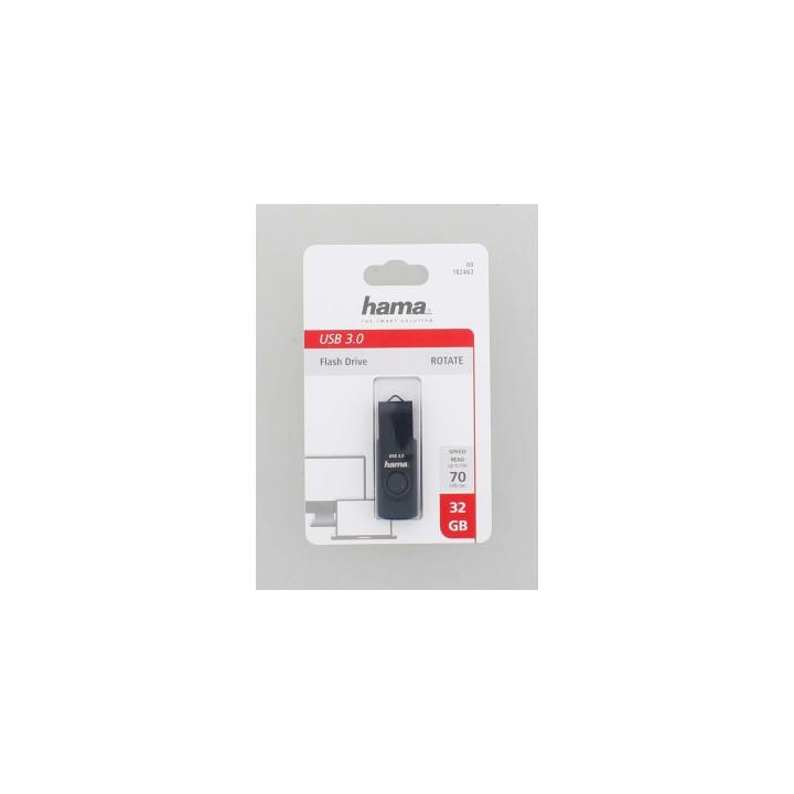 USB памет HAMA Rotate, 32GB USB 3.0 70MB/s, Петролно синьо - HAMA-182463 - 4
