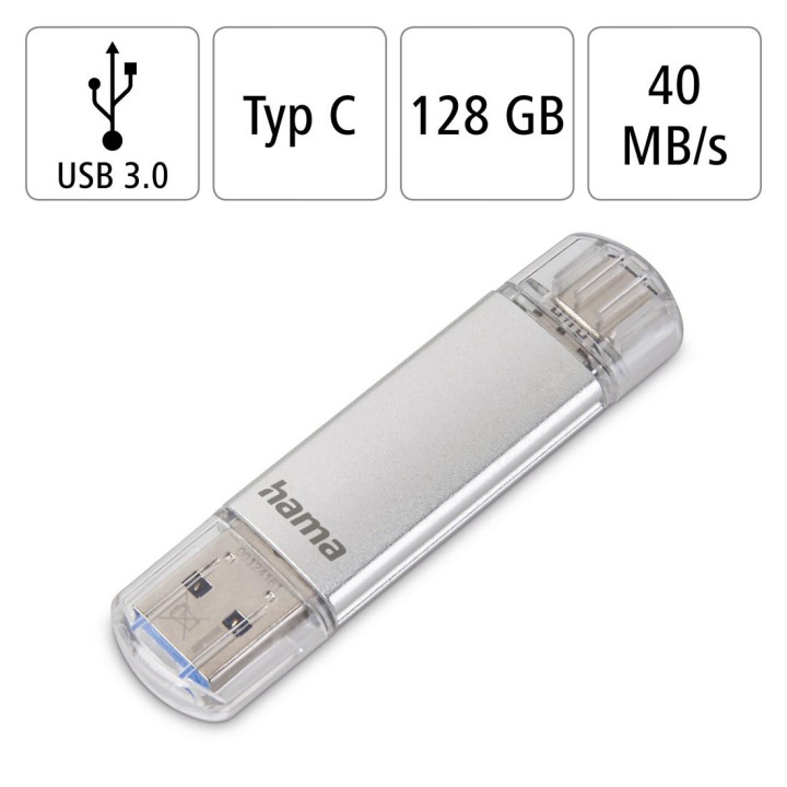 USB флаш памет HAMA C-Laeta, 128GB USB 3.0 USB-C - HAMA-181073 - 6