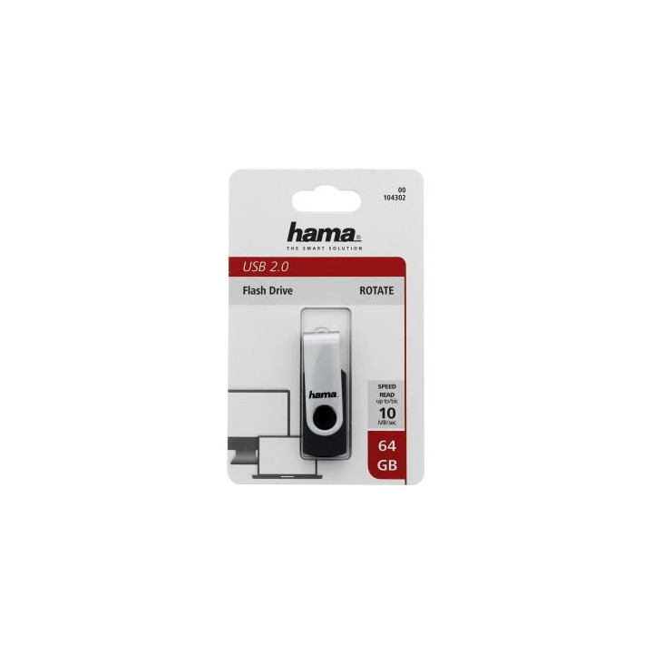 USB памет HAMA Rotate, 64GB USB 2.0 - HAMA-104302 - 5