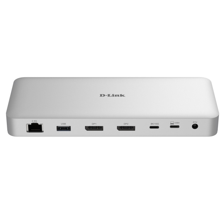 Докинг станция D-Link DUF-901, 9 порта(2x DP 1.4, 1x USB-C 4.0 с DP Alt Mode, 1x RJ45 2.5 Gbps, 1x USB-C 4.0, 1x USB-C 3.1, 2x U