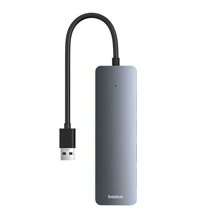 USB хъб Baseus UltraJoy Lite, 4 портов USB 3.0, 15 см кабел, сив - B0005280B811-00 - 5
