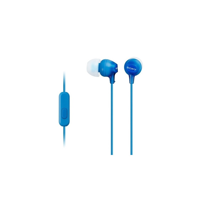 Слушалки Sony Headset MDR-EX15AP сини
