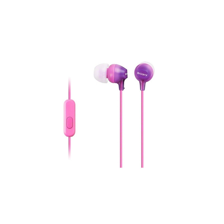 Слушалки Sony Headset MDR-EX15AP pink / розов