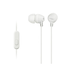 Слушалки Sony Headset MDR-EX15AP бели