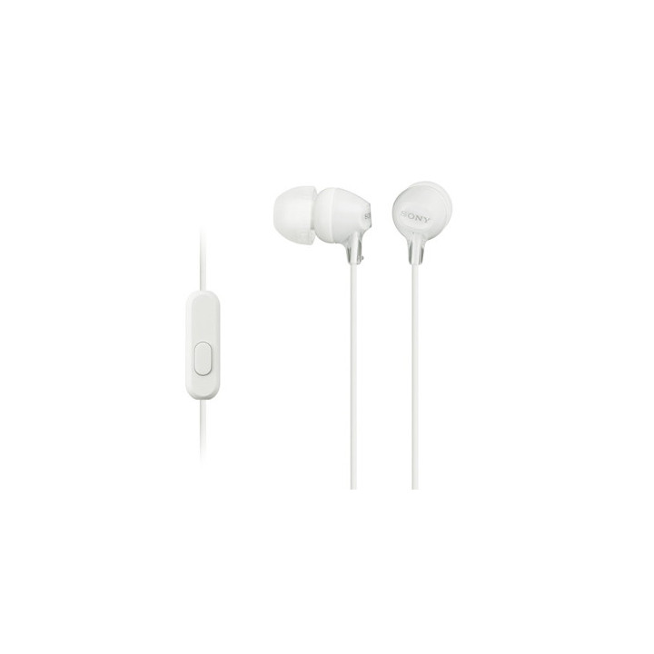 Слушалки Sony Headset MDR-EX15AP бели