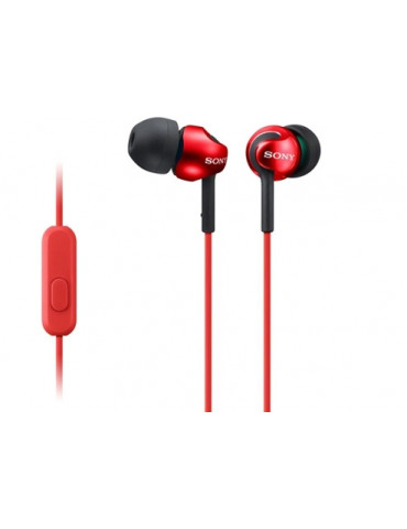 Слушалки Sony Headset MDR-EX110AP червени