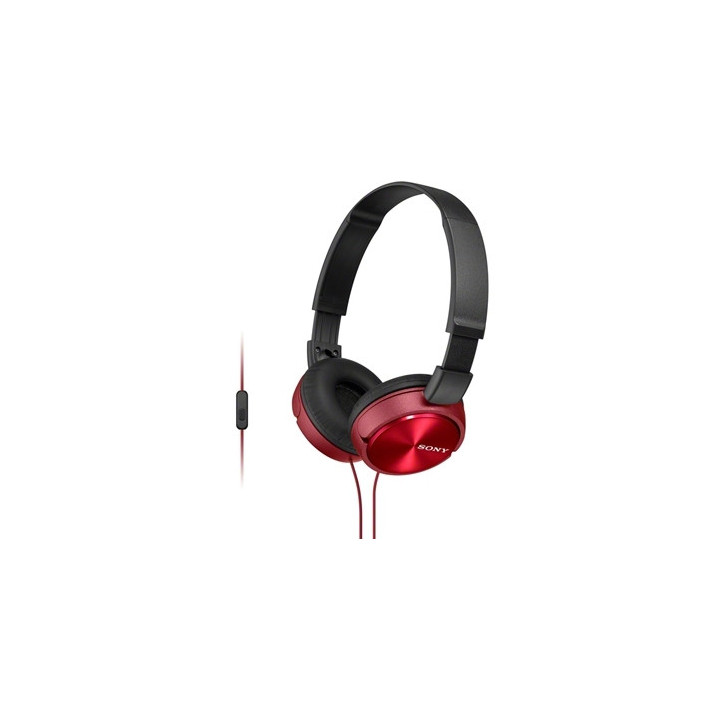Слушалки Sony Headset MDR-ZX310AP червени